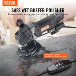 Vevor Wet Stone Polisher 4-inch 800w Electric Concrete 6 Speed 7 Pads. Fixed Price $193.80.