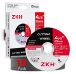 10 Pack Zkh Cut Off Wheels 4.5" Angle Grinder Metal Cutting Wheel. Fixed Price $8.99.