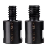 Saipe 2pcs Angle Grinder Converter Adapters 5/8"-11 To M10/ M14, Black. Fixed Price $17.99.