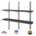 Suncast Vertical Shed 2 Shelf Kit Space Saving Shelving Wall Mount Outdoor Stora. Fixed Price $166.54.