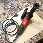 Milwaukee 4-1/2in Corded Electric Angle Grinder W/ Side Handle & Wheel. Fixed Price $42.00.