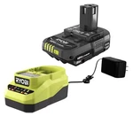 Ryobi 18v Lithium-ion 2.0 Ah Compact Battery And Charger Starter Kit. Fixed Price $29.99.