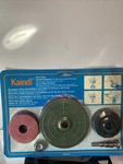 Vtg Kaindl Flexi-disc Sander/grinder/sharpener Kit 5'' Made In W-germany. Fixed Price $88.00.