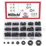 165-pcs Black Zinc Plated Nylon Insert Hex Lock Nuts Assortment Kit. Fixed Price $19.99.