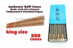 Raw Classic King Size Cone(200 Pack)+steel Slide Lock Cone Case Holder. Fixed Price $27.99.