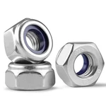 100pcs M5-0.8 Lock Nuts, Nylon Insert Locknuts 304 Stainless Steel 18-8 Ss A2.... Fixed Price $13.14.
