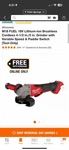 New Milwaukee M18 Fuel Variable Speed Grinder 5 Paddle Switch Tool Only 2880-20. Fixed Price $225.00.