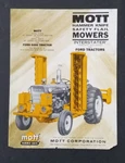 Mott Hammer Knife Flail Mowers Hydrostatic Drive For Ford Tractors Flyer. Fixed Price $6.99.