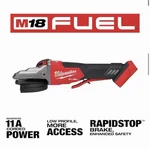 Milwaukee M18 Fuel 5in Flathead Braking Grinder - Red (2886-20) Tool Only. Fixed Price $249.00.