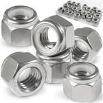 Vifmy 20 Pack 1/2 13 Inch Locknuts 304 (a2-70) Stainless Steel Nylon Insert Lock. Fixed Price $15.97.