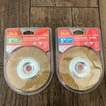 Lot Of 2 5" Coarse & Fine Wire Wheel Brush Metal 365815 365823 Bench Grinders. Fixed Price $15.99.