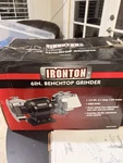 Ironton Benchtop Grinder With 6in. Wheel, 2.1 Amps, 1/2 Hp, 3560 Rpm Max. Speed. Fixed Price $75.00.
