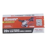 Bauer 20v Brushless Cordless 4-1/2 In. Slide Switch Angle Grinder - Tool Only. Fixed Price $59.99.