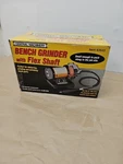3 In 43533 Central Machinery Bench Grinder W/flex 10,000 Shaft Box Origi- Tested. Fixed Price $39.99.