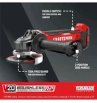 Craftsman V20 Brushless Rp 4-1/2 Inch Angle Grinder Paddle Switch (bare Tool). Fixed Price $59.50.