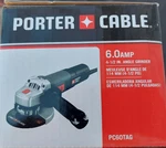 Porter Cable 6 Amp 4 1/2" Small Corded Angle Grinder Pc60tag Unused Open Box. Fixed Price $38.00.