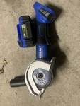 Kobalt 24v Max Brushless Angle Grinder Blue W/ 4.0ah Li-ion Battery. Fixed Price $150.00.