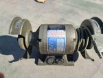 Vintage American Electric Machine Tools 6" Bench Grinder Model 1650. Fixed Price $120.00.