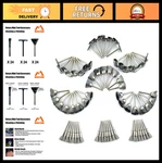 Merryland Mini Steel Brush Set For Dremel - 72 Pack, Including Pen, Wheel, Cup,. Fixed Price $31.99.