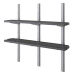 Suncast Vertical Shed 2 Shelf Kit, Space Saving Shelving For Wall Mount Outdoor. Fixed Price $172.99.