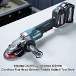 Makita Ga056gz 40vmax 125mm Cordless Flat Head Grinder Paddle Switch Tool Only. Fixed Price $530.00.