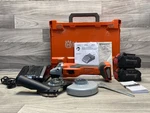 Husqvarna Hg125-b 5" Cordless Grinder Kit, 18v, W/ Case, 2 Batteries (a1d020041). Fixed Price $299.00.