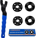 Angle Grinder Wrench Adjustable And Nut Kit (5pcs) 5/8-11 Lock Polished. Fixed Price $13.35.