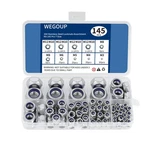145 Pcs Nylon Insert Lock Nuts Assortment Kit, Metric M3-m12, 304 (a2-70) St. Fixed Price $15.99.