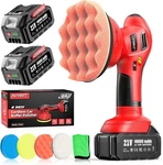 Dual Action Car Polisher Buffer Machine Cordless 6" Sander Polishing 2*battery. Fixed Price $49.99.