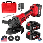 Fullyea Cordless Angle Grinder Kit, 4-1/2" Power Grinders With 2 * 4.0ah B. Fixed Price $78.06.