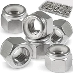 Vifmy 110 Pack 1/4-20 Inch Lock Nuts,304 A2-70 Stainless Steel Nylon Insert L.... Fixed Price $17.24.