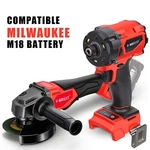 5" Cordless Angle Grinder / 1/4" Impact Driver Compatible Milwaukee M18 Battery. Fixed Price $82.99.