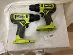 Ryobi P215 One 18v Cordless 1/2 In. Drill Driver Kit T-388. Fixed Price $75.00.