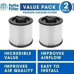 Filters Compatible With Dxvc6910 Cartridge Filter For 6-16 Gallon Dewalt. Fixed Price $35.99.