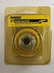 Dewalt Dw4915 3-inch By M10 1.25 Knotted Cup Brush/carbon Steel .020-inch. Fixed Price $20.00.