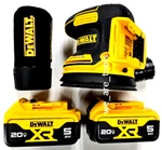 Dewalt Dcw210 20v Cordless 5" Orbital Sander, (2) Dcb205 5.0 Ah Battery 20 Volt. Fixed Price $199.97.