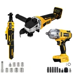 Cordless Angle Grinder/impact Wrench Power Tool Combo For Dewalt 20v Battery. Fixed Price $40.99.