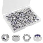 Yinpecly 100pcs M6 Locknuts M6x1.0mm Nylon Insert Hex Lock Nuts 304 Stainless.... Fixed Price $10.57.