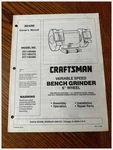 Craftsman 6 Bench Grinder Manual Sears 257.190460/70/80 1/2 Arbor 1960s. Fixed Price $12.99.