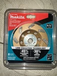 Makita A-96403 4.5" Segmented Diamond Cup Grinding Wheel With 5/8" Arbor - New!. Fixed Price $65.00.