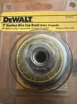Dewalt Wire Cup Brush 3" Knotted. Fixed Price $8.00.