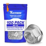 Fastenere Serrated Flange Nuts #6-32 (100 Pack), 6-32 Silver. Fixed Price $25.19.