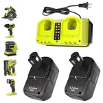 2 Pack 18v 8.0ah Battery & Dual Charger Kit For Ryobi 18 Volt One+ Batteries. Fixed Price $60.99.