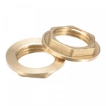 Uxcell G1/2 Lock Nut With Flange, Hex Thread (1" Diameter), Brass. Fixed Price $12.99.