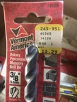 Vermont American 14126 3/8" X 13" Rotary Percussion Masonry Drill Bit,no. Fixed Price $11.88.