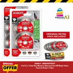Diablo 4-1/2 In Turbo Rim Masonry Diamond Cut Off Blade Value Pack 2-pack= 4disc. Fixed Price $31.97.