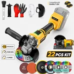 Cordless Angle Grinder For Dewalt 20v Max 4-1/2" 5" Brushless 22pcs Complete Kit. Fixed Price $39.99.