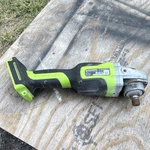 Greenworks Agd401 24v Brushless Cordless Angle Grinder 8500 Rpm Battery. Fixed Price $35.00.