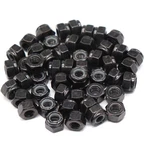 Binifimux 50pcs 1/4-20" Black Nylon Lock Nuts Inserted Self Locking Hex .... Fixed Price $11.21.