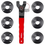 Shall Angle Grinder Tool Kit With 5/8'-11 Flange Wrench, Black. Fixed Price $19.54.